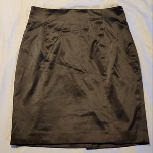 Bebe sateen pencil skirt.
